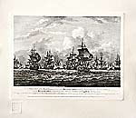 A representation of the obstinate Engagement between British Squadron and the Dutch Squadron5th of August 1781