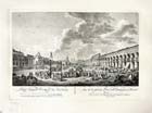 Вид Старой Красной Площади в Москве по рисунку Ж. Делабарда ,1795г.