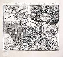 Санкт-Петербург и окрестности.Topographische Vorstellung der Neuen Russischen Haupt-Residenz und See-Stadt St. Petersburg samt ihrer zu erst aufgerichten Vestug welche von Ihro Czaar Majt Petro Alexxiewitz aller Russen selbst Er. Balter etc. etc. etc